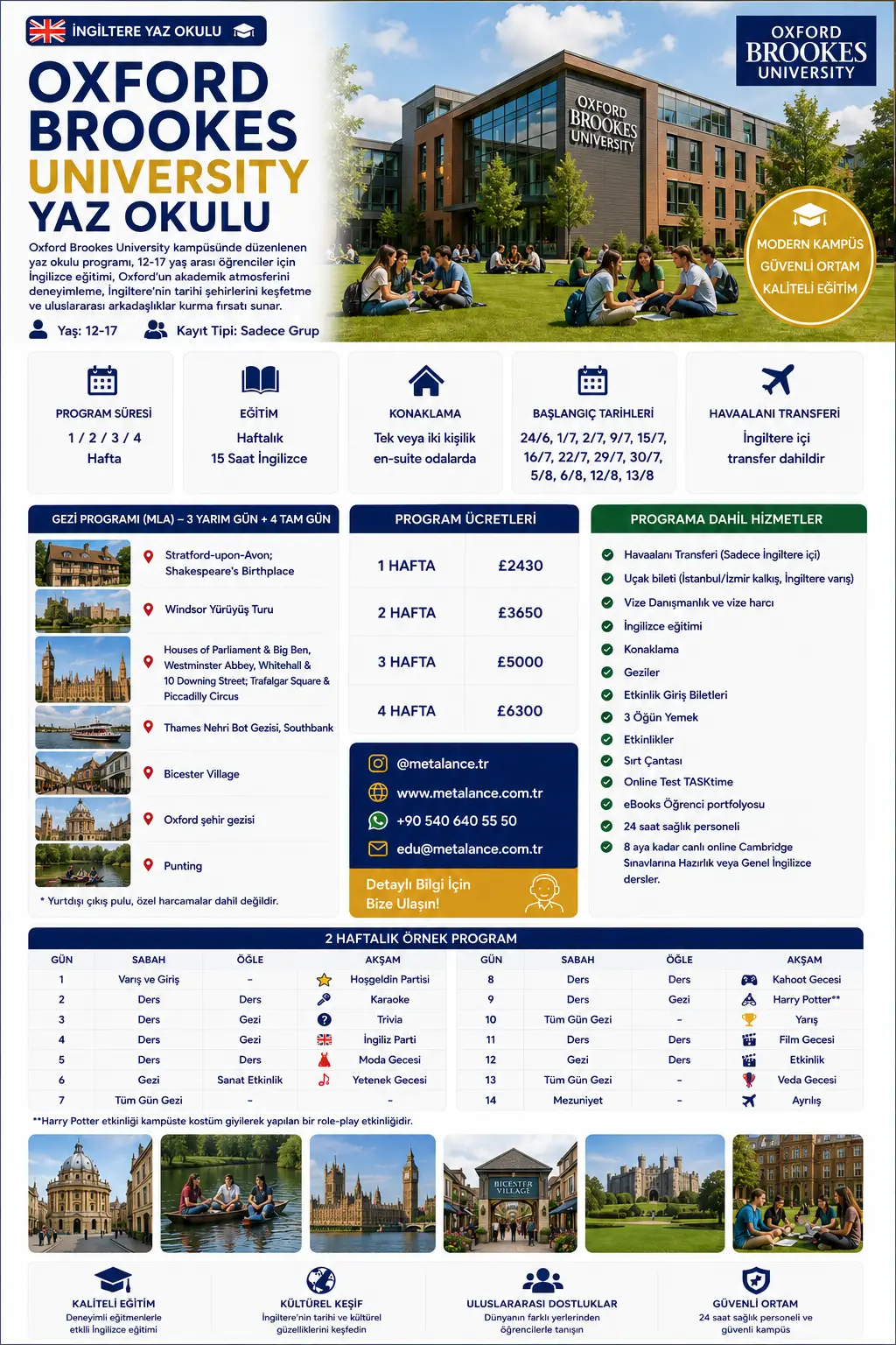 Oxford Brookes University Yaz Okulu