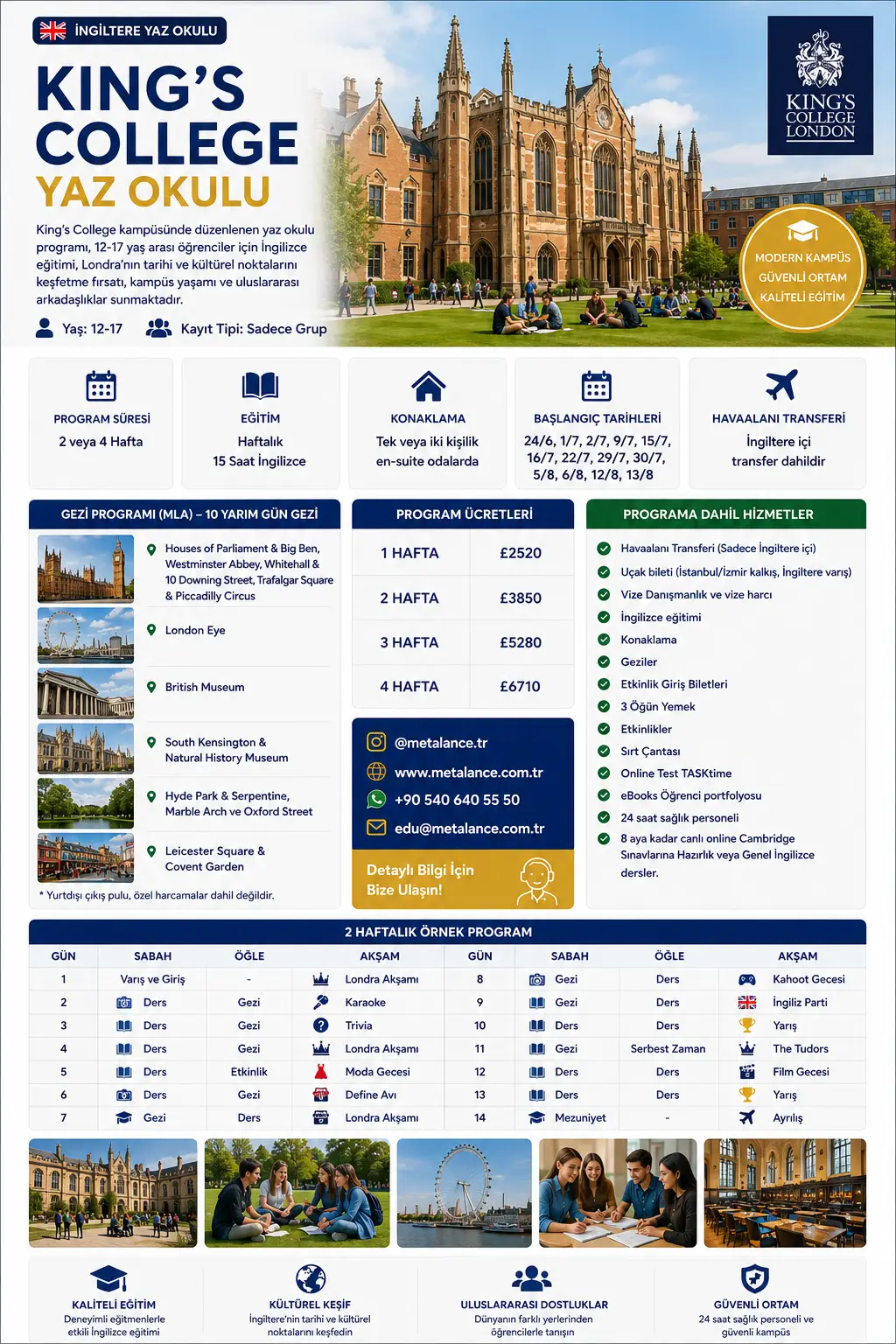 King's College Yaz Okulu